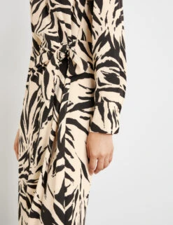 Taifun Gemustertes Wickelkleid -Gerry Stil Geschaft gemustertes wickelkleid 100