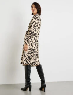 Taifun Gemustertes Wickelkleid -Gerry Stil Geschaft gemustertes wickelkleid 104