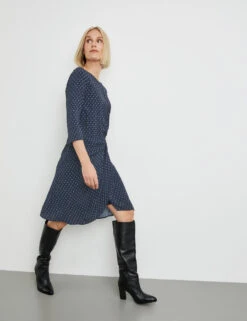 Gerry Weber Gepunktetes Kleid Mit Knotendetail 11 Gerry Weber Gepunktetes Kleid Mit Knotendetail -Gerry Stil Geschaft gepunktetes kleid mit knotendetail 102