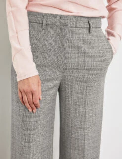 Gerry Weber Glencheck-Hose Mit Weitem Bein 10 Gerry Weber Glencheck-Hose Mit Weitem Bein -Gerry Stil Geschaft glencheck hose mit weitem bein 100