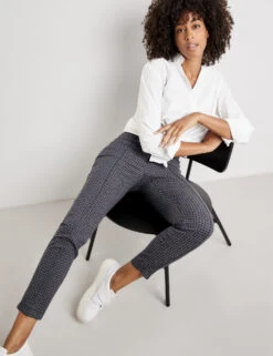 Gerry Weber Hose Mit Minimaldessin Slim Fit -Gerry Stil Geschaft hose mit minimaldessin slim fit 105
