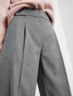 Gerry Weber Hose Wide Leg Mit Aufspringender Falte -Gerry Stil Geschaft hose wide leg mit aufspringender falte 100