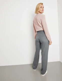 Gerry Weber Hose Wide Leg Mit Aufspringender Falte -Gerry Stil Geschaft hose wide leg mit aufspringender falte 104