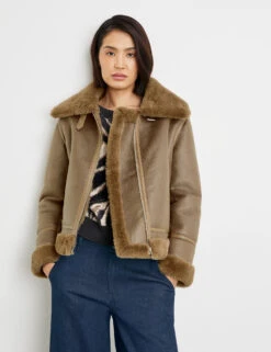 Taifun Jacke Mit Kunstfell