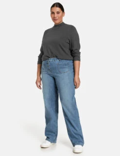 Jeans Mit Weitem Bein Carlotta 13 Jeans Mit Weitem Bein Carlotta -Gerry Stil Geschaft jeans mit weitem bein carlotta 01