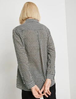 Gerry Weber Karierte Baumwollbluse 12 Gerry Weber Karierte Baumwollbluse -Gerry Stil Geschaft karierte baumwollbluse 104