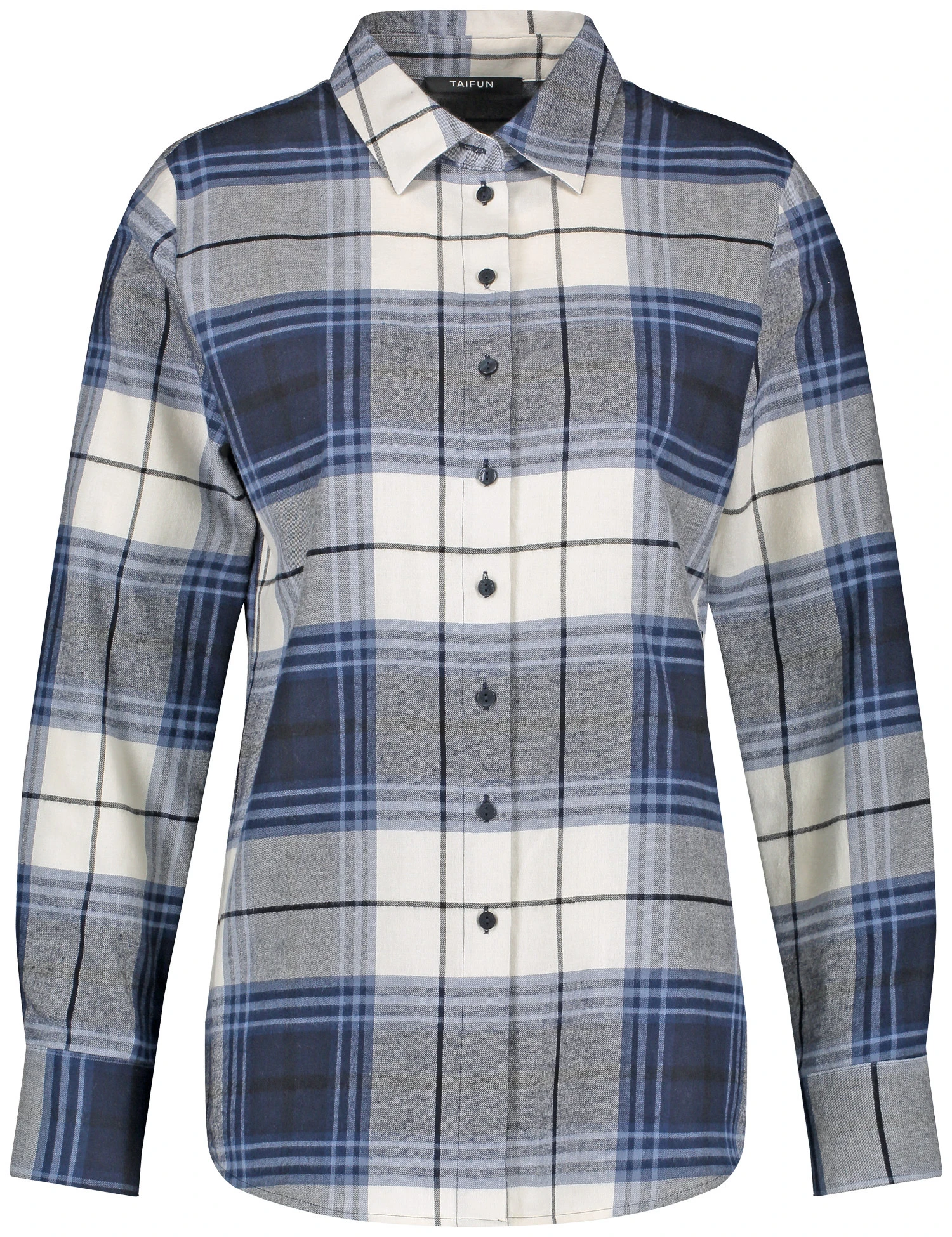 Taifun Karierte Hemdbluse Aus Baumwolle 2 Taifun Karierte Hemdbluse Aus Baumwolle – Bild 2