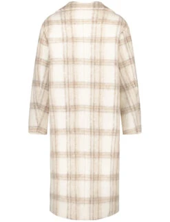 Gerry Weber Karierter Mantel Mit Wollanteil -Gerry Stil Geschaft karierter mantel mit wollanteil 03