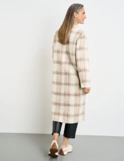 Gerry Weber Karierter Mantel Mit Wollanteil -Gerry Stil Geschaft karierter mantel mit wollanteil 104