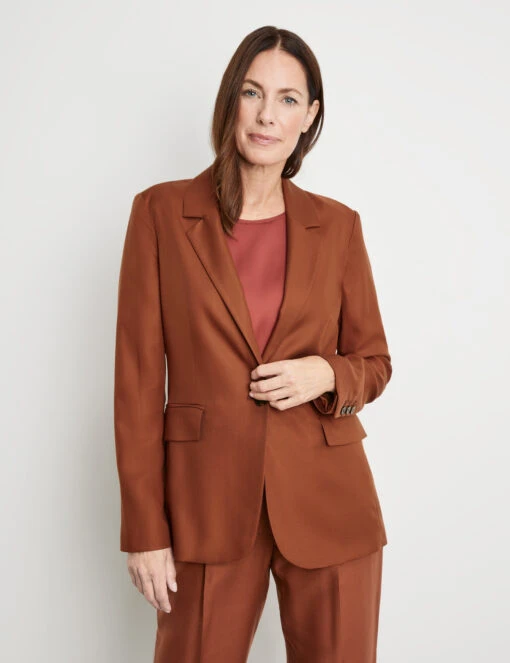Gerry Weber Klassischer Blazer Aus Fließender Qualität -Gerry Stil Geschaft klassischer blazer aus fliessender qualitaet 110