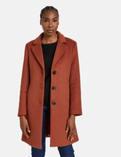 Gerry Weber Klassischer Kurzmantel Mit Wollanteil -Gerry Stil Geschaft klassischer kurzmantel mit wollanteil 01