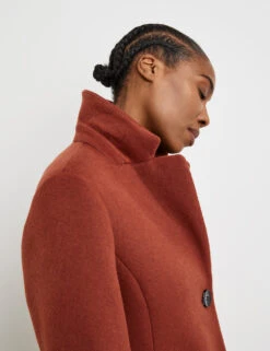 Gerry Weber Klassischer Kurzmantel Mit Wollanteil -Gerry Stil Geschaft klassischer kurzmantel mit wollanteil 100