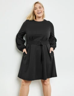 Kleid Mit Ballonärmeln