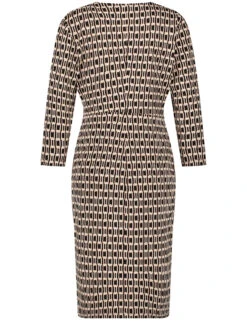 Gerry Weber Kleid Mit Wickeloptik Und Kettendessin -Gerry Stil Geschaft kleid mit wickeloptik und kettendessin 03