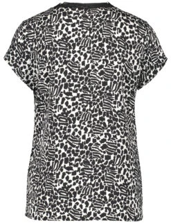 Taifun Kurzarmbluse Mit V-Ausschnitt 9 Taifun Kurzarmbluse Mit V-Ausschnitt -Gerry Stil Geschaft kurzarmbluse mit v ausschnitt 03