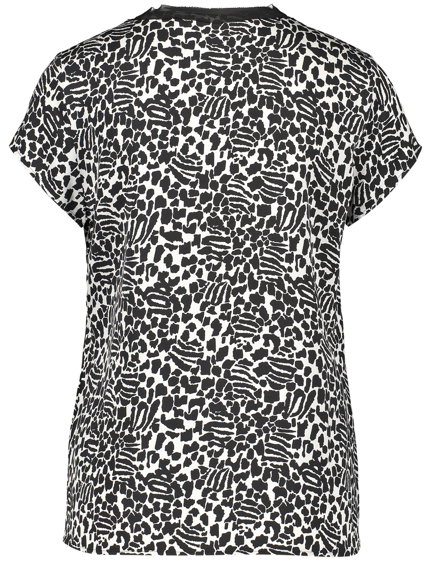 Taifun Kurzarmbluse Mit V-Ausschnitt 3 Taifun Kurzarmbluse Mit V-Ausschnitt – Bild 3