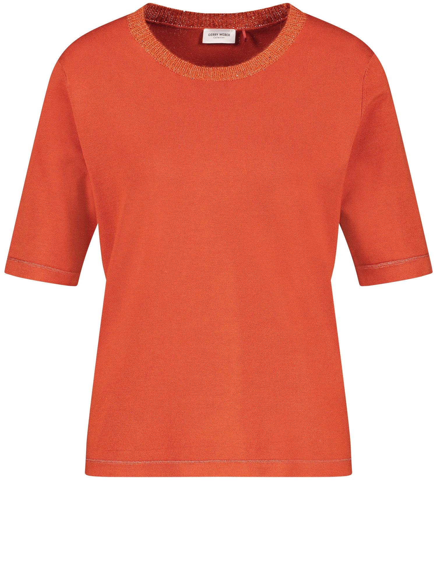 Gerry Weber Kurzarmpullover Mit Lurex-Details 2 Gerry Weber Kurzarmpullover Mit Lurex-Details – Bild 2