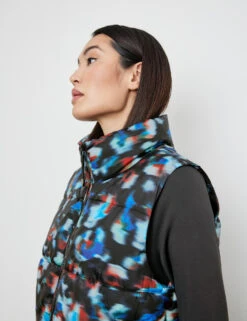 Taifun Kurze Steppweste Mit Stehkragen -Gerry Stil Geschaft kurze steppweste mit stehkragen 100