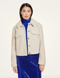 Taifun Kurzjacke Aus Teddyfell 13 Taifun Kurzjacke Aus Teddyfell -Gerry Stil Geschaft kurzjacke aus teddyfell 01
