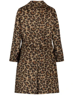 Kurzmantel Mit Leo-Dessin -Gerry Stil Geschaft kurzmantel mit leo dessin 03