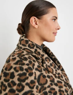 Kurzmantel Mit Leo-Dessin -Gerry Stil Geschaft kurzmantel mit leo dessin 100