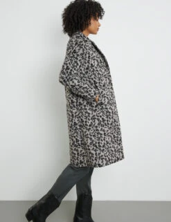 Taifun Kurzmantel Mit Leo-Muster -Gerry Stil Geschaft kurzmantel mit leo muster 102