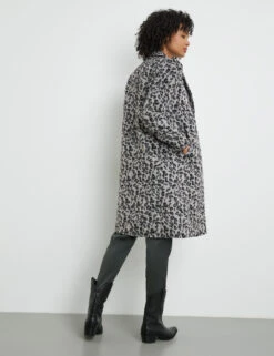 Taifun Kurzmantel Mit Leo-Muster -Gerry Stil Geschaft kurzmantel mit leo muster 104