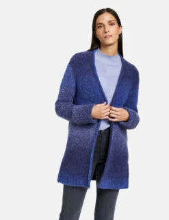 Gerry Weber Kuschelige Strickjacke Mit Ärmelaufschlag -Gerry Stil Geschaft kuschelige strickjacke mit aermelaufschlag 01