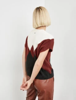 Gerry Weber Kuscheliger Kurzarmpullover Mit Grafischem Muster 12 Gerry Weber Kuscheliger Kurzarmpullover Mit Grafischem Muster -Gerry Stil Geschaft kuscheliger kurzarmpullover mit grafischem muster 104