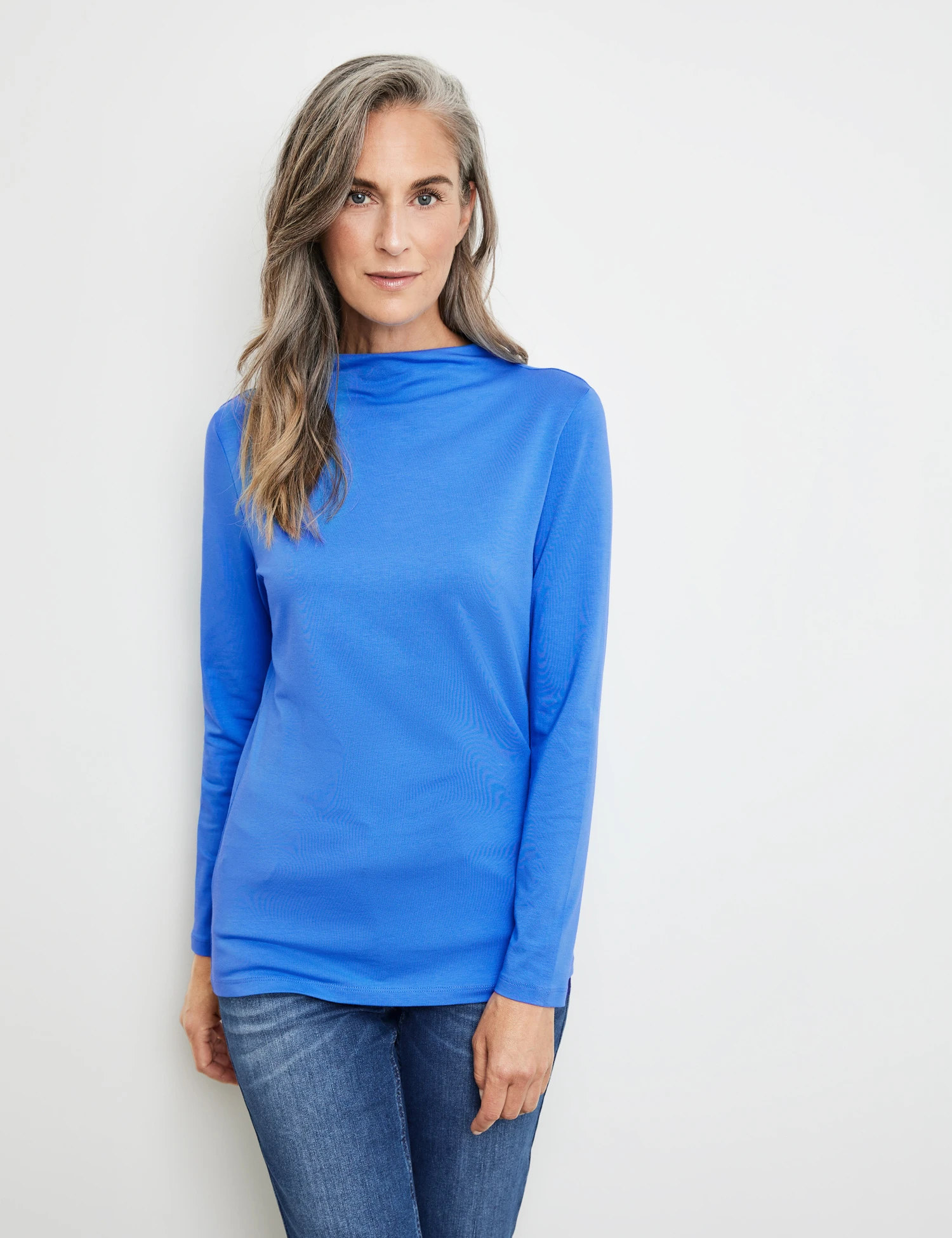 Gerry Weber Langarmshirt Aus Jersey Mit Turtleneck 1 Gerry Weber Langarmshirt Aus Jersey Mit Turtleneck