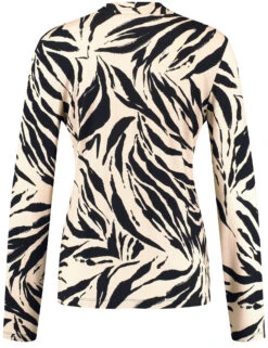 Taifun Langarmshirt Mit Animal-Print 9 Taifun Langarmshirt Mit Animal-Print -Gerry Stil Geschaft langarmshirt mit animal print 03