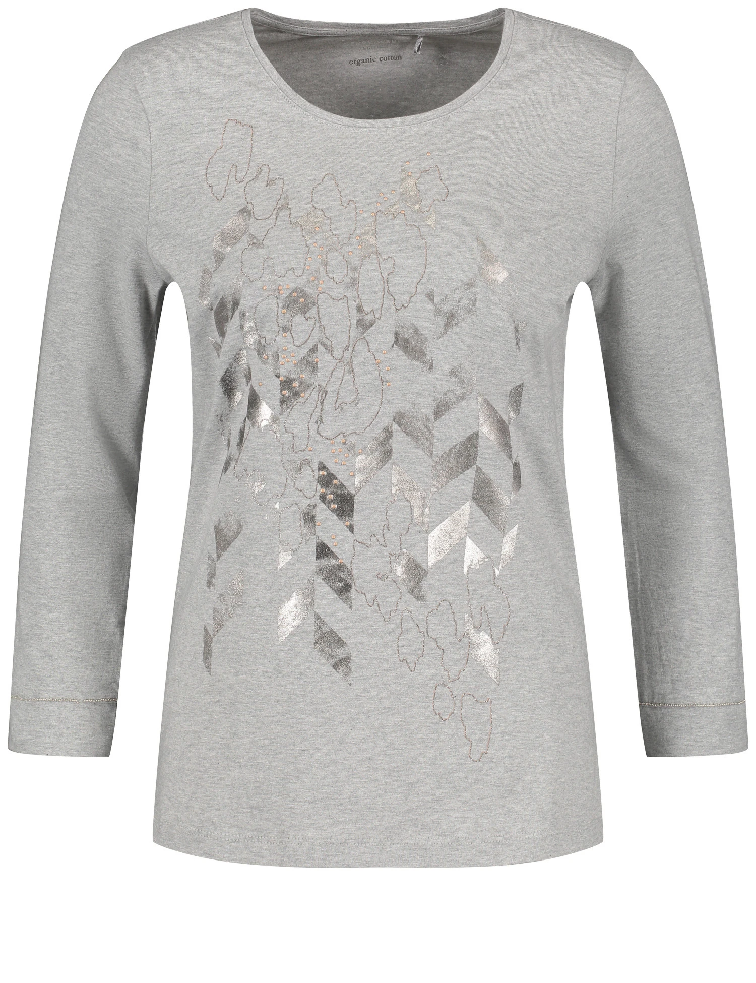 Gerry Weber Langarmshirt Mit Frontprint Und Steinchendekor 1 Gerry Weber Langarmshirt Mit Frontprint Und Steinchendekor