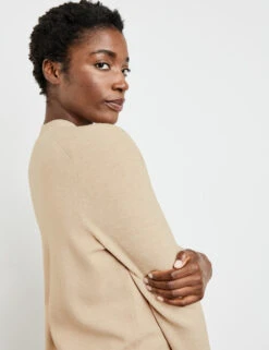 Gerry Weber Lange Strickjacke Mit Ärmeln Aus Rippstrick -Gerry Stil Geschaft lange strickjacke mit aermeln aus rippstrick 100