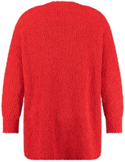 Langer Cardigan Aus Kuscheligem Strick -Gerry Stil Geschaft langer cardigan aus kuscheligem strick 03