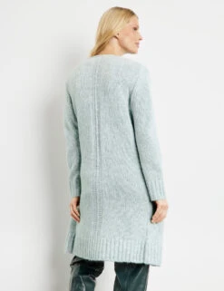Gerry Weber Langer Cardigan Mit Wollanteil -Gerry Stil Geschaft langer cardigan mit wollanteil 104