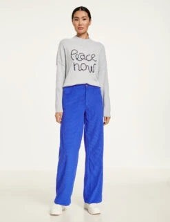 Taifun Leichte Cordhose Mit Weitem Bein Wide Leg -Gerry Stil Geschaft leichte cordhose mit weitem bein wide leg 01