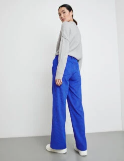 Taifun Leichte Cordhose Mit Weitem Bein Wide Leg -Gerry Stil Geschaft leichte cordhose mit weitem bein wide leg 104
