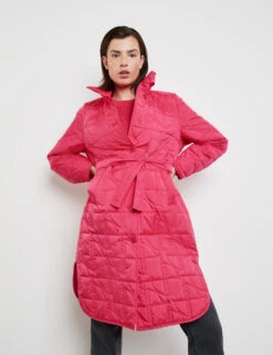 Taifun Leichter Steppmantel Mit Bindegürtel