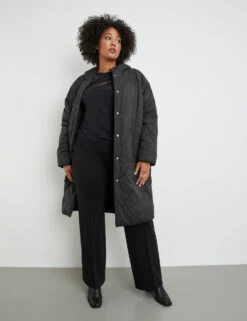 Leichter Steppmantel Mit Kapuze -Gerry Stil Geschaft leichter steppmantel mit kapuze 102