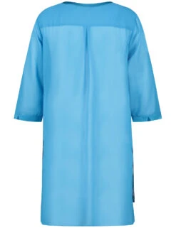 Longbluse Mit 3/4 Arm -Gerry Stil Geschaft longbluse mit 34 arm 03