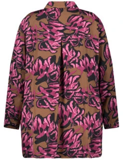 Longbluse Mit Floralprint -Gerry Stil Geschaft longbluse mit floralprint 03