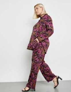 Longbluse Mit Floralprint -Gerry Stil Geschaft longbluse mit floralprint 102