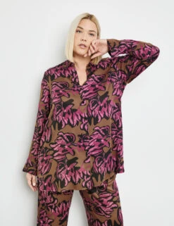 Longbluse Mit Floralprint