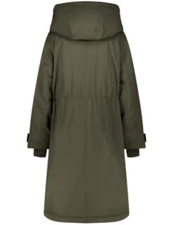 Gerry Weber Mantel Mit Taillen-Tunnelband Und Kunstfell-Besatz -Gerry Stil Geschaft mantel mit taillen tunnelband und kunstfell besatz 03