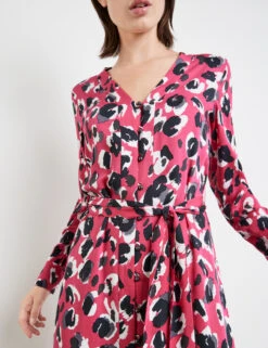 Taifun Midikleid Mit Bindegürtel -Gerry Stil Geschaft midikleid mit bindeguertel 100