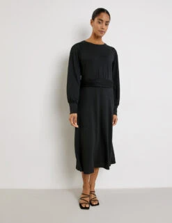 Taifun Midikleid Mit Glitzer-Effekt