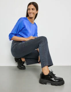 Gerry Weber Modische Jeans Mit Seitlichen Längsbiesen -Gerry Stil Geschaft modische jeans mit seitlichen laengsbiesen 102