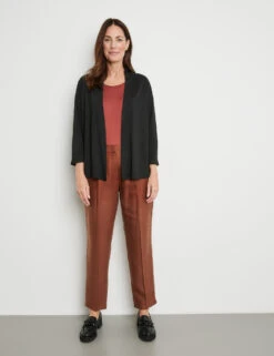 Gerry Weber Offene Shirtjacke Mit Breiter Ausschnittblende -Gerry Stil Geschaft offene shirtjacke mit breiter ausschnittblende 102