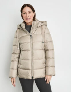 Gerry Weber Outdoorjacke Mit Abnehmbarer Kapuze Und 2-Wege-Reißverschlusss