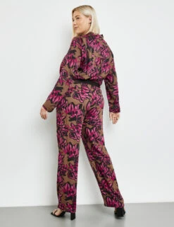 Palazzohose Mit Floralprint Carlotta -Gerry Stil Geschaft palazzohose mit floralprint carlotta 104